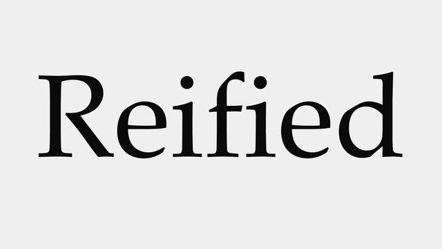 How to Pronounce Reified смотреть онлайн