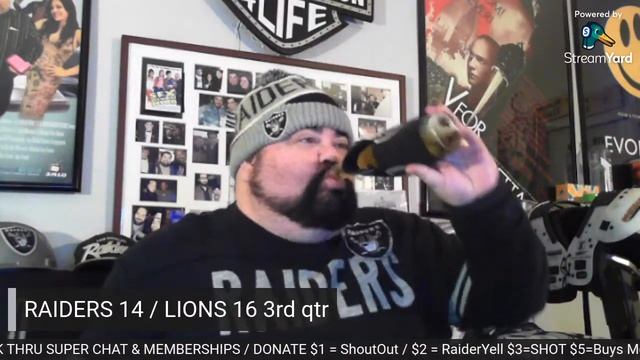LIVE! RAIDERS VS LIONS GAME HANGOUT / REACT PARTY -- GET ME CRUNK #2 смотреть онлайн