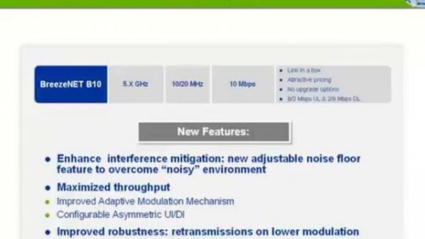 Alvarion's BreezeNET® B10 Video and Video Power Supply (VPS)