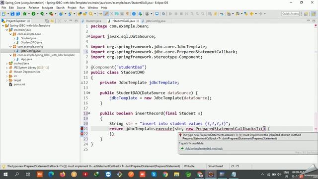 Spring JDBC with JdbcTemplate | #27 смотреть онлайн