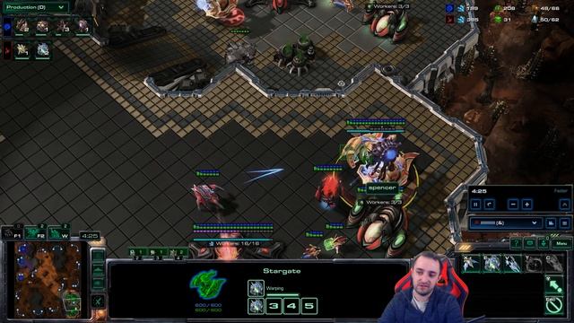 StarCraft 2 - PvZ - Fast WIN versus Zerg! Oracle / Zealot All-in! смотреть онлайн