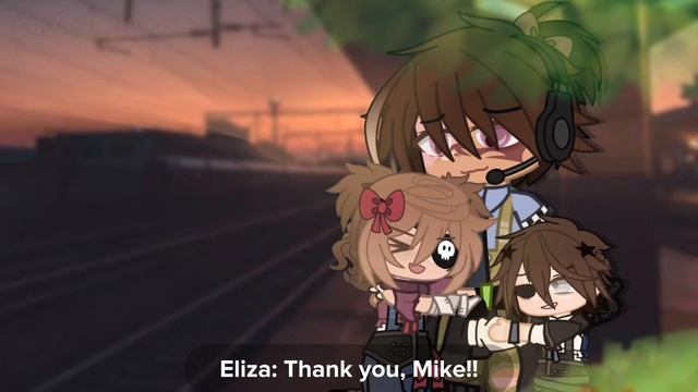 “Can we listen to music when the train comes?” || Afton Kids || Old trend? || FNaF || An AU смотреть онлайн