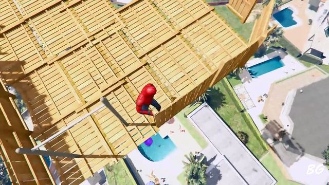 GTA 5 Random Portals #39 (Spider-Man Epic Jumps/Teleport Ragdolls) смотреть онлайн