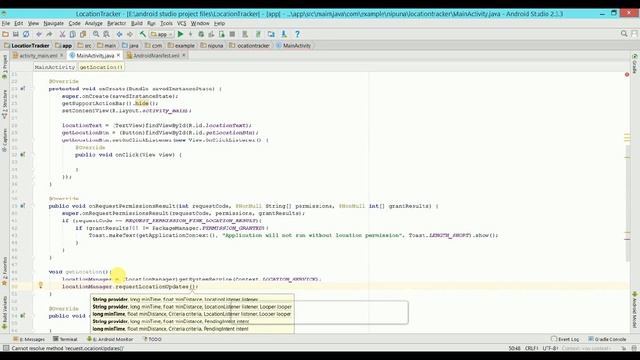 android studio location tracking app смотреть онлайн