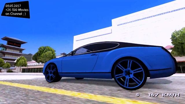 Bentley Continental GT Mansory New ENB Top Speed Test GTA Mod Future _REVIEW смотреть онлайн