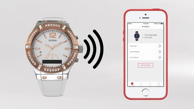GUESS Connect Smartwatch How To: Activating Find My Phone, Do Not Disturb & Leash смотреть онлайн
