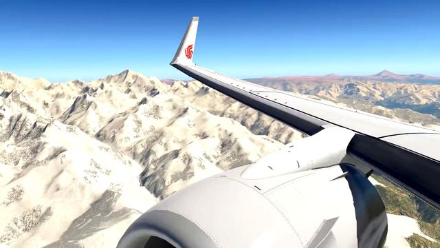 Beautiful Flight Past Mount Everest - X-Plane 11 смотреть онлайн