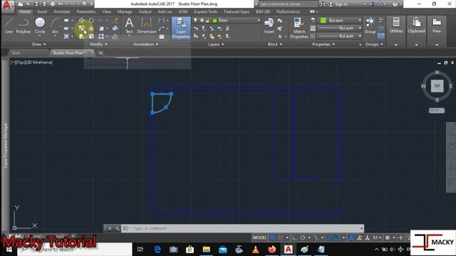 AutoCAD How to draw a Floor Plan Part 2 in Tagalog -Mackychaan смотреть онлайн