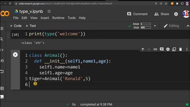 Getting type of class or data or object by using type() and converting data types in Python Basics смотреть онлайн
