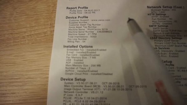 Printare Rapoarte Xerox 3215 3225