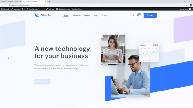 Silvertech - Creative WordPress Theme Installation and One Click Demo Import смотреть онлайн