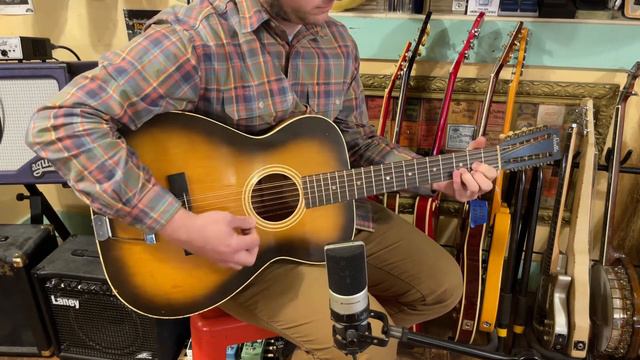 1964 Stella (Harmony H922) 12-string 000-size guitar смотреть онлайн