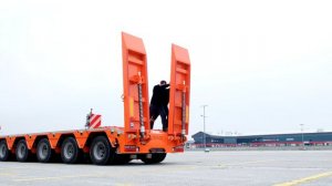 Низкорамный трал (тяжеловоз) 8 осей Donat раздвижной