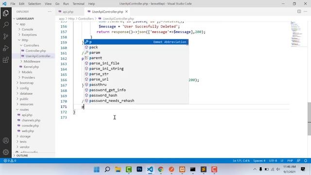 Laravel 8 Rest API Bangla Tutorial | Delete API | Delete Multiple User with Param and Json | P-10 смотреть онлайн