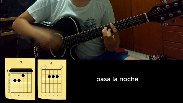 Bonita Cabas en guitarra cover (acordes)/como tocar смотреть онлайн