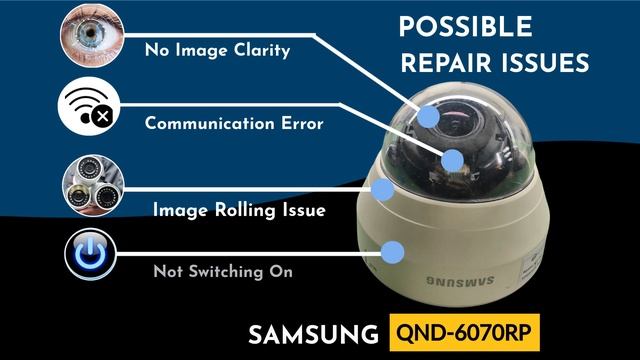 Samsung Dome IP Camera repair service (Model no: QND-6070RP) | CCTV not working смотреть онлайн