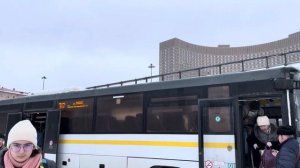 Автобус ЛиАЗ-5250 ”ВОЯЖ” следует по маршруту 317 ”Красноармейск - Рынок - А/с ВДНХ”