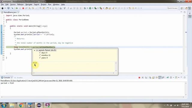 How to use toTotalMonths method of Period Class? | Java 8 Date and Time смотреть онлайн