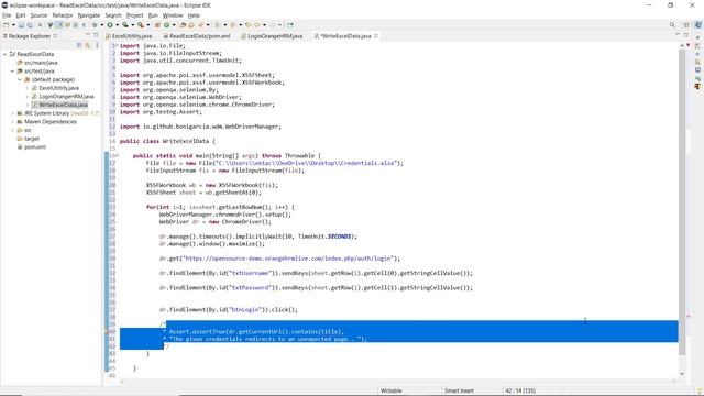 Excel Operations Using POI || How to write data into Excel смотреть онлайн