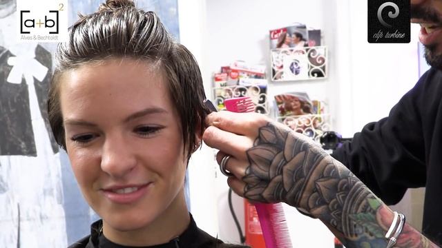 long to short pixie haircut women | hair makeover | hairstyle by Alves & Bechtholdt смотреть онлайн