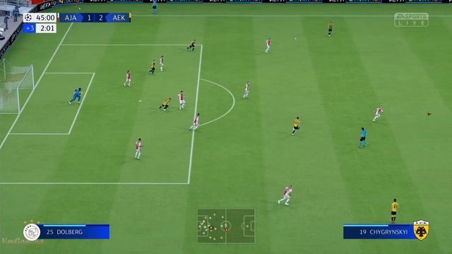 FiFa 19 Gameplay Ajax vs AEK Athens смотреть онлайн