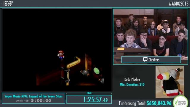 Awesome Games Done Quick 2015 - Part 155 - Super Mario RPG: Legend of the Seven Stars by checkers смотреть онлайн