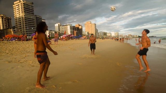 ? MUST SEE - Beach PARTY Rio De Janeiro Walking Tour Brazil 4K LEBLON BEACH