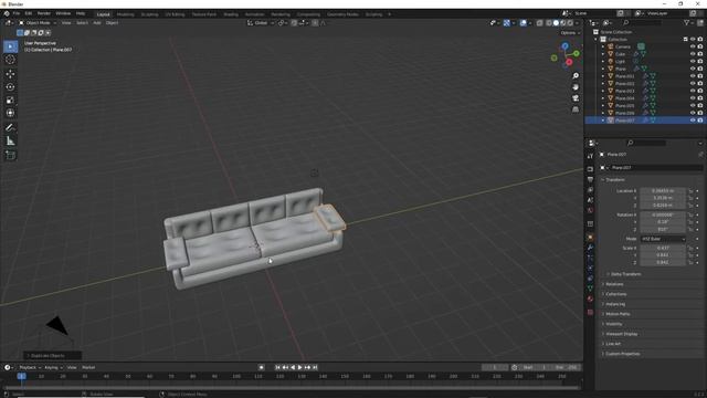 I tried to create a Sofa in Blender | Blender Modeling смотреть онлайн