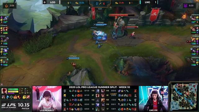 LNG vs LGD | W10D3 - Match 1 Game 2 | LPL Summer Split 2020 – S10 | LNG Esports vs LGD Gaming смотреть онлайн