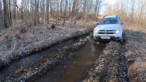 начало обучению оффроуда. дастер. переносная лебедка.