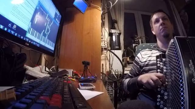 MIDI баян на Arduino смотреть онлайн