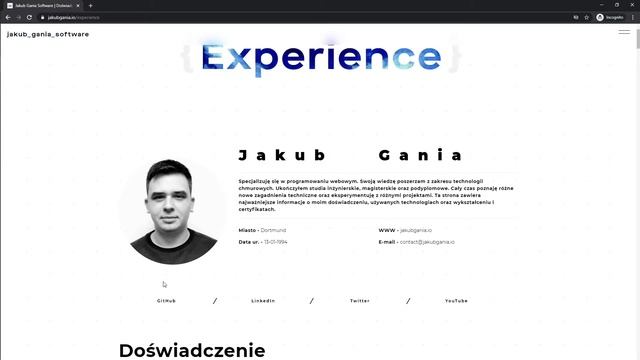 My personal website - project presentation (next, beta version) смотреть онлайн