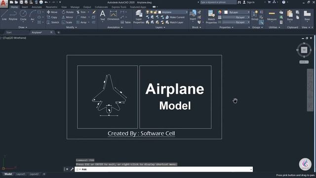 AutoCad 2020 Tutorial - 7 How to Use Pan Command in Hindi/Urdu смотреть онлайн