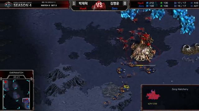 HyuK vs Zero ZvZ - Ro16 Group D - KSL Season 4 - StarCraft: Remastered смотреть онлайн