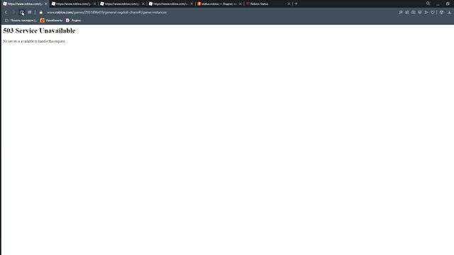 Roblox is shutdowned | 503 ERROR | OPERA | 21.01.2022 смотреть онлайн