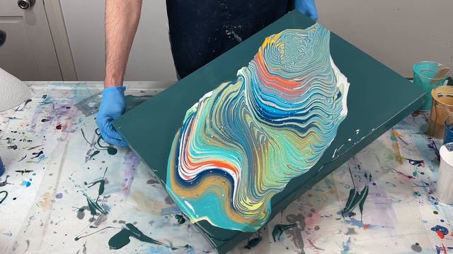 BEAUTIFUL LINES~Acrylic Wandering Ring Pour~Giveaway Winner Chosen~98 смотреть онлайн