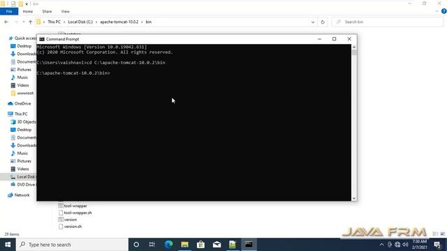 Apache Tomcat 10 Installation on Windows 10 from Zip Archive | Jakarta EE 9 | How to install Tomcat смотреть онлайн