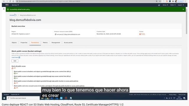 [1/2] ???How to deploy React with S3 Static Web Hosting, CloudFront, Route 53, Certificate Manager смотреть онлайн