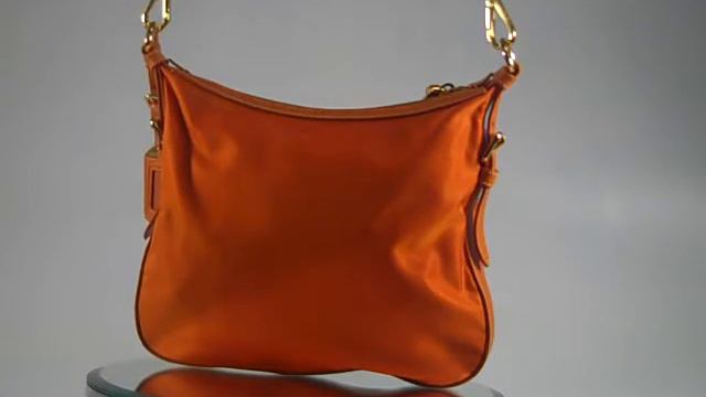 Prada Canvas Shoulder Bag Orange