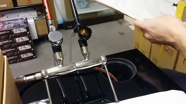 Hansa 381 噴水性油示範