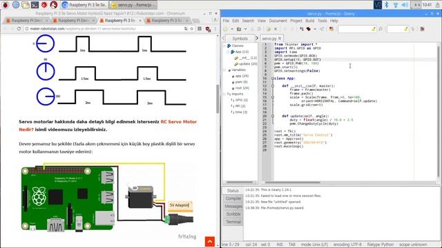 Python Dersleri #8 - Servo Motor Kontrolü смотреть онлайн
