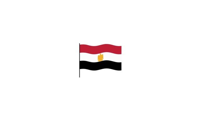 Egypt flag Lottie JSON animation смотреть онлайн
