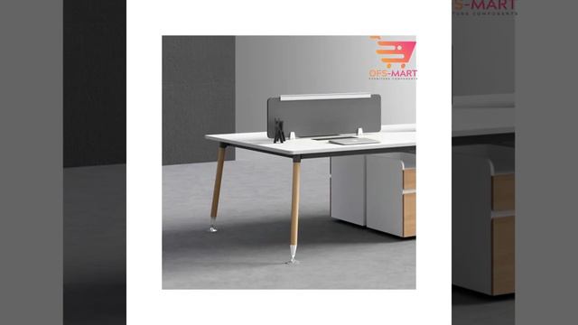 Modern Wooden Office Desk With Steel Leg | Modular Table Workstation - OFS-MART