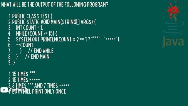 TCS-XPLORE IPA-CPA JAVA MOST ASKED MCQ QUESTIONS PART 2 смотреть онлайн