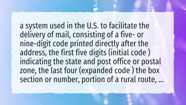 What is an example of a zip code? смотреть онлайн