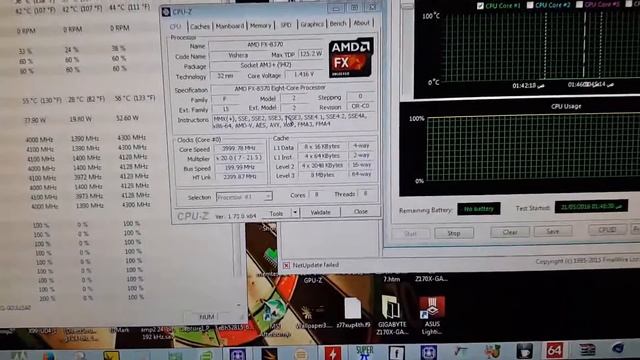 AMD FX 8370 TEMP Wraith Cooler Full Load FHD 1080P смотреть онлайн