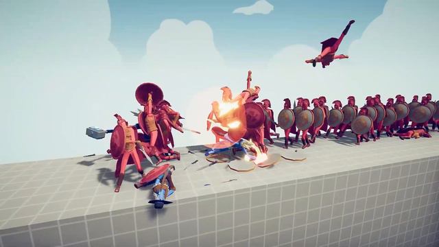SPARTAN ARMY vs RANDOM UNITS | TABS andofo смотреть онлайн