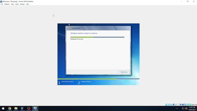 Installing Windows 7 in Oracle Virtualbox Machine смотреть онлайн