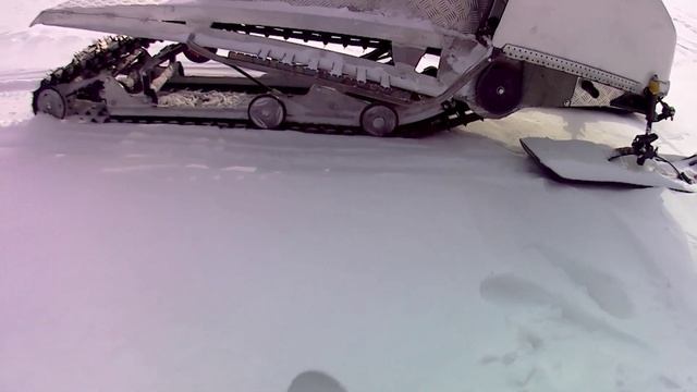 Гусеница "Тайга 500" на самодельном снегоходе. смотреть онлайн