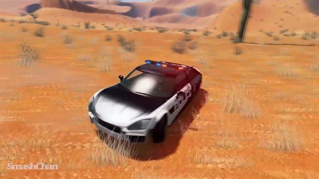 Police Car Chases #40 - BeamNG DRIVE | SmashChan